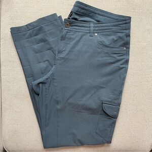 Kuhl Women’s Blue Grey Cargo Hiking Pants - Size 16